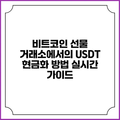 비트코인 선물 거래소에서의 USDT 현금화 방법: 실시간 가이드
